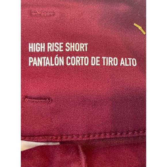 Mossimo Women's High Waist Shorts Button Fly High Rise F16958625 Red Size 4/27 - Picture 8 of 10